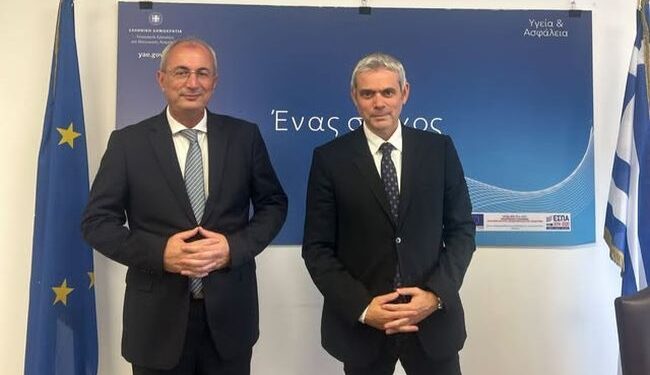 Συνάντηση Κωνσταντάρα με Καραγκούνη για θέματα του δήμου Θέρμου