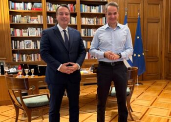 Συνάντηση Θανάση Παπαθανάση με τον Πρωθυπουργό Κυριάκο Μητσοτάκη – Στο επίκεντρο η Αιτωλοακαρνανία και η νέα στρατηγική εποχή για τη χώρα