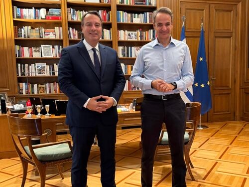 Συνάντηση Θανάση Παπαθανάση με τον Πρωθυπουργό Κυριάκο Μητσοτάκη – Στο επίκεντρο η Αιτωλοακαρνανία και η νέα στρατηγική εποχή για τη χώρα