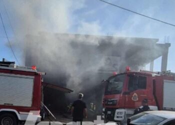 Ναύπακτος: Zημιές σε επιχείρηση στο Ξηροπήγαδο από φωτιά