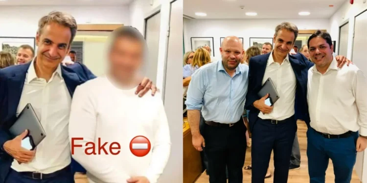 Fake η φωτογραφία του Κυριάκου Μητσοτάκη με τον απατεώνα επιχειρηματία – Τι κατήγγειλε ο Αιμίλιος Βουγιουκλάκης