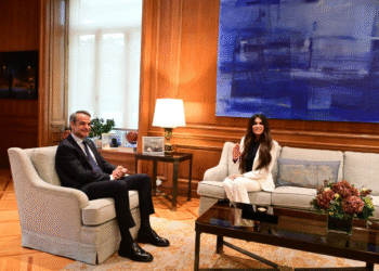 Συνάντηση Μητσοτάκη – Γκίλφοϊλ στο Μαξίμου μία μέρα πριν τη Σύνοδο της Διατλαντικής Ενεργειακής Συνεργασίας