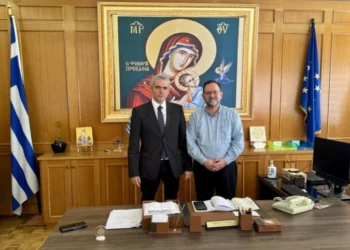 Συνάντηση του Αντιπεριφερειάρχη Ηλείας Νίκου Κοροβέση με τον Υφυπουργό Εργασίας & Κοινωνικής Ασφάλισης Κώστα Καραγκούνη