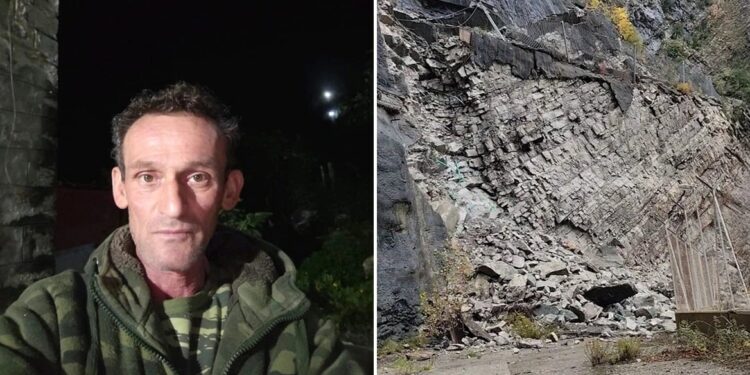 55χρονος από την Αιτωλοακαρνανία εγκλωβισμένος σε έρημο ορεινό χωριό από κατολίσθηση-