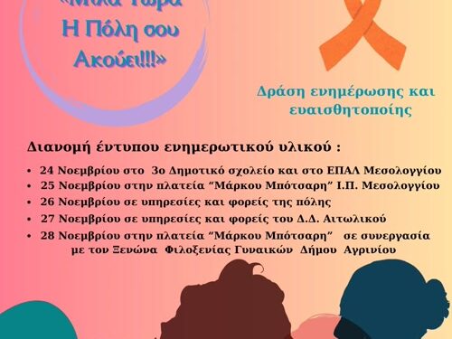 Μεσολόγγι: Μίλα τώρα – η Πόλη σου Ακούει!