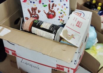 Δωρεά τροφίμων από τα νήπια της «Κοκκινοσκουφίτσας» προς ενίσχυση πολύτεκνων οικογενειών