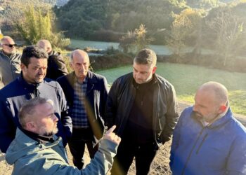 Αυτοψία Θανάση Μαυρομμάτη σε έργα που βρίσκονται σε εξέλιξη στη Σκουτερά Αγρινίου