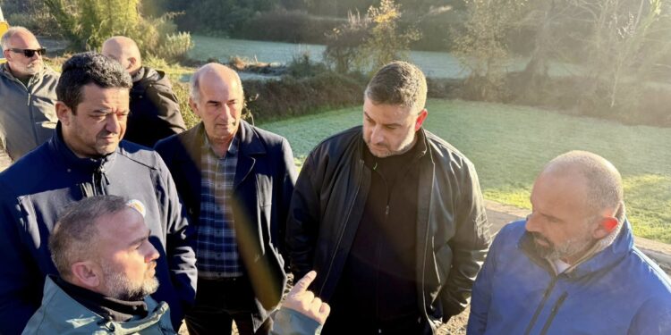 Αυτοψία Θανάση Μαυρομμάτη σε έργα που βρίσκονται σε εξέλιξη στη Σκουτερά Αγρινίου