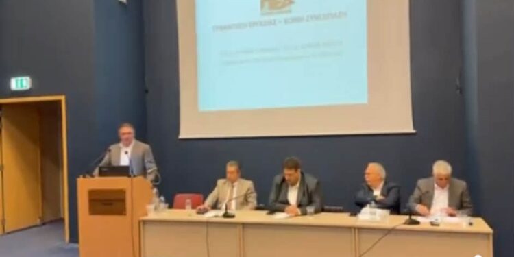 Παρέμβαση Κασόλα στην κοινή συνεδρίαση ΠΕΔ Δυτικής Ελλάδας και ΠΕΔ Ιονίων Νήσων, παρουσία του υπουργού Θ. Λιβάνιου