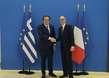 Συνάντηση Κυριάκου Πιερρακάκη με τον Υπουργό Οικονομικών της Γαλλίας Roland Lescure
