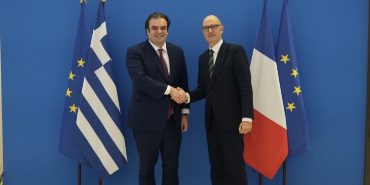 Συνάντηση Κυριάκου Πιερρακάκη με τον Υπουργό Οικονομικών της Γαλλίας Roland Lescure