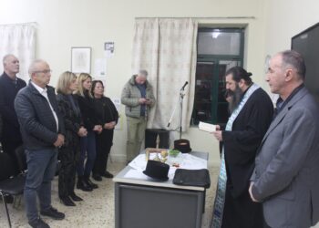 Εγκαίνια και αγιασμός στο Σχολείο Δεύτερης Ευκαιρίας του Δήμου Αμφιλοχίας