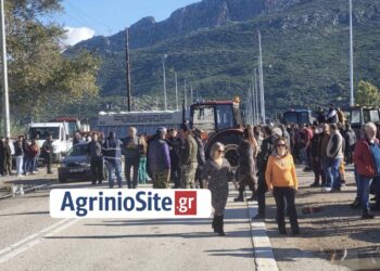Αιτωλοακαρνανία: Νέο μπλόκο από τους αγρότες – Έκλεισαν και τη γέφυρα του Ευήνου (φωτο)
