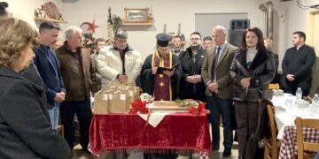 Σε χαρούμενη & ζεστή εορταστική ατμόσφαιρα η κοπή της πρωτοχρονιάτικης πίτας του Εκπολιτιστικού και Εξωραϊστικού Συλλόγου Σαργιάδα