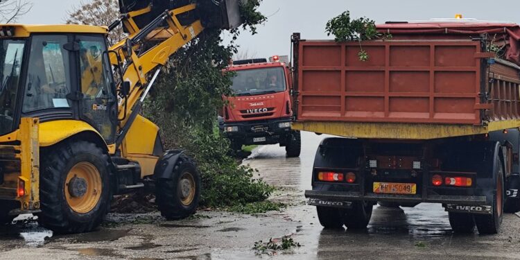 Κακοκαιρία πλήττει τον Δήμο Αγρινίου – Προβλήματα από πτώσεις δέντρων και κατολισθήσεις