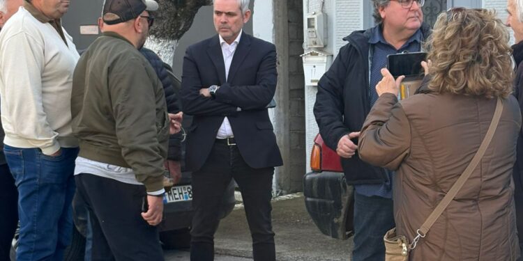 Αυτοψία Υφυπουργού, Κ.Καραγκούνη στον κάμπο του Ευηνοχωρίου μετά τις εκτεταμένες ζημιές στις καλλιέργειες