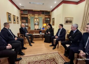 Επίσκεψη του Υπουργού Άμυνας στην Ι. Μ. Αιτωλοακαρνανίας