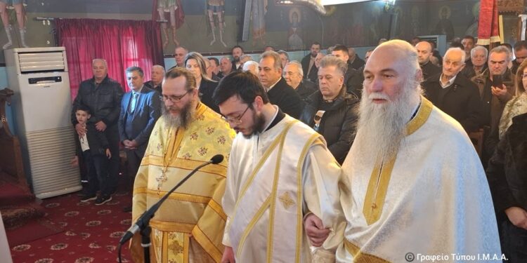 Ρίγανη, Ναός Αγίας Σοφίας, Χειροτονία Πρεσβυτέρου Ιεροθέου Παππά