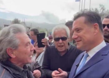Ο Άδωνις Γεωργιάδης «τα βάζει» με διαδηλωτές σε Λευκάδα και Άργος που διαμαρτύρονταν για Belharra, NATO και Ισραήλ