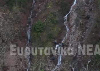 Σε γκρεμό αυτοκίνητο στο 3ο χλμ του δρόμου Προυσσός- Τόρνος