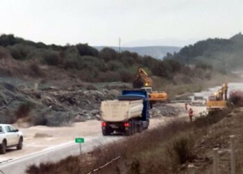 Ιόνια Οδός: Σε εξέλιξη οι εργασίες αποκατάστασης της κατολίσθησης