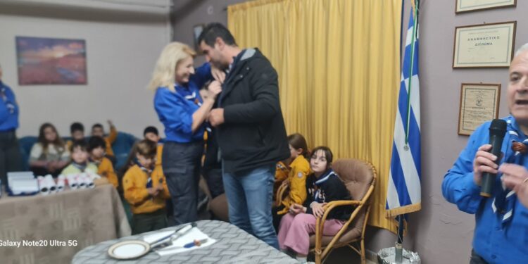 Βράβευση Αντιδημάρχου Βασιλείου Ιωάννη  με το μετάλλιο «Φίλων του Προσκοπισμού»