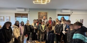 Επίσκεψη των μαθητών του 6ου Δημοτικού Σχολείου Παλλήνης στον Δήμαρχο Μεσολογγίου