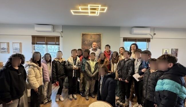 Επίσκεψη των μαθητών του 6ου Δημοτικού Σχολείου Παλλήνης στον Δήμαρχο Μεσολογγίου