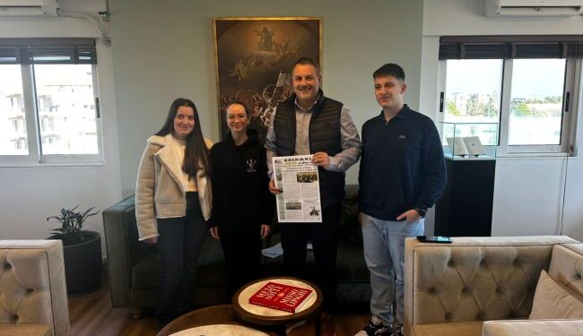 Συνάντηση μαθητών του 5ου Λυκείου Πατρών με τον Δήμαρχο Μεσολογγίου