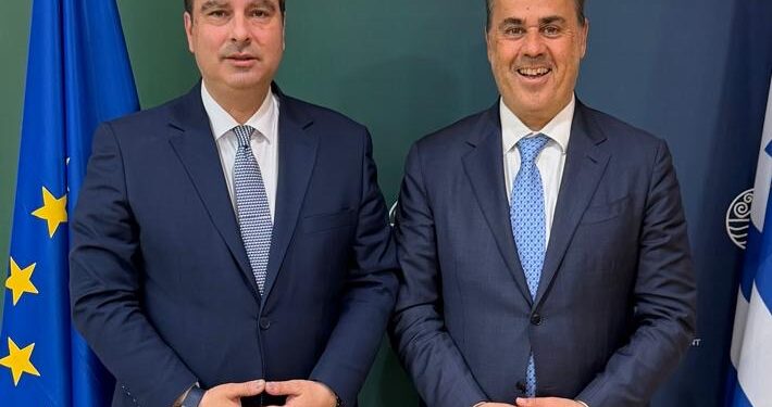 Συνάντηση Θανάση Παπαθανάση, με τον Υπουργό Περιβάλλοντος και Ενέργειας, Σταύρο Παπασταύρου