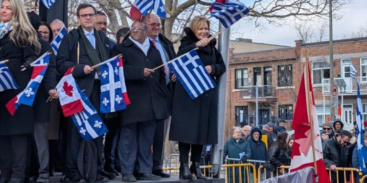 Δυναμική παρουσία της Χ. Σταρακά στο πλευρό της ελληνικής ομογένειας στο Μόντρεαλ για τον εορτασμό της 25ης Μαρτίου