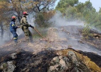 Κινητοποίηση της Πυροσβεστικής για φωτιά στο Μεσολόγγι