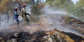 Κινητοποίηση της Πυροσβεστικής για φωτιά στο Μεσολόγγι