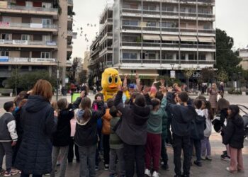 Το 2ο Δημοτικό Σχολείο Αγρινίου στο επετειακό περίπτερο του Παναιτωλικού