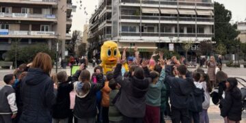 Το 2ο Δημοτικό Σχολείο Αγρινίου στο επετειακό περίπτερο του Παναιτωλικού