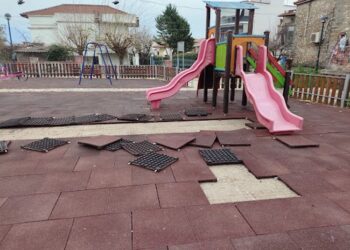 Άγνωστοι κατέστρεψαν ξανά την παιδική χαρά στο Παναιτώλιο