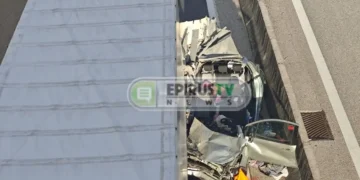 Διπλό τροχαίο δυστύχημα στην Εγνατία Οδό: Δυο νεκροί μετά από διαδοχικές συγκρούσεις και παράσυρση υπαλλήλου του αυτοκινητόδρομου