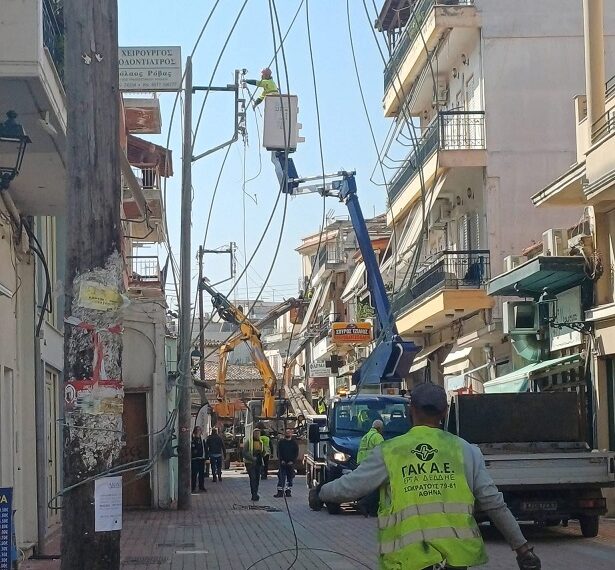 Μεσολόγγι: Υπογειοποίηση δικτύου ηλεκτροφωτισμού στην οδό Θυσίας