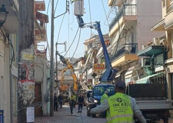 Μεσολόγγι: Υπογειοποίηση δικτύου ηλεκτροφωτισμού στην οδό Θυσίας