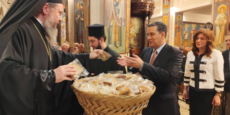 Διπλή γιορτή στον Άγιο Γεώργιο: Λαμπρός εσπερινός και ευχές στον Δήμαρχο Αγρινίου