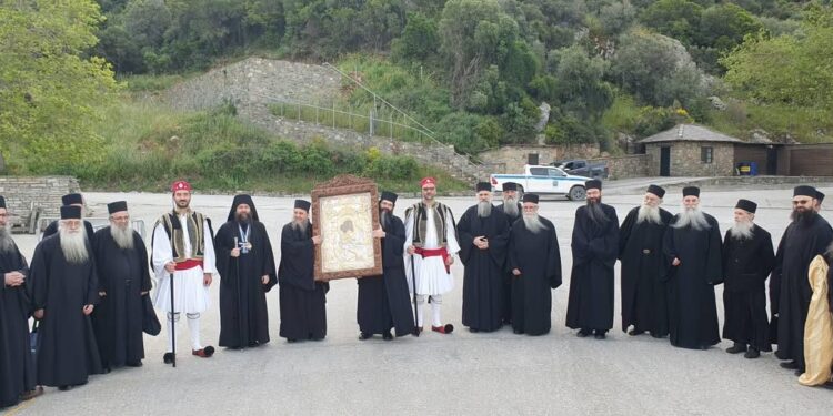 Ξεκίνησε το ιερό ταξίδι της Παναγίας «Άξιον Εστί» προς το Μεσολόγγι