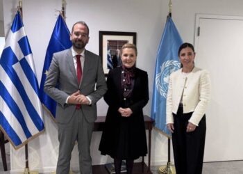 Φαρμάκης στον ΟΗΕ με τη Μεσολογγίτισσα Πρέσβη Αγλαΐα Μπαλτά: «Οι ρίζες μας είναι η δύναμή μας»