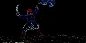 Το Εντυπωσιακό Drone Show στο Μεσολόγγι για τα 200 Χρόνια από την Έξοδο