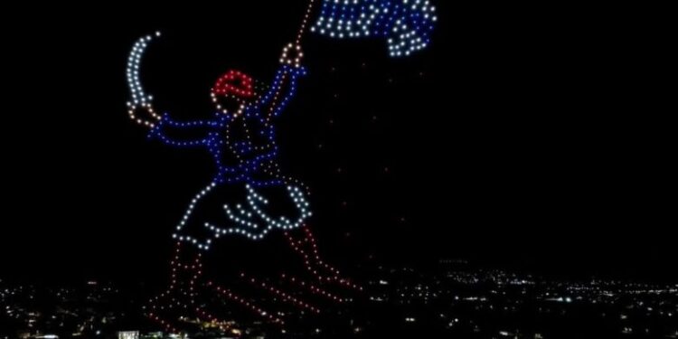Το Εντυπωσιακό Drone Show στο Μεσολόγγι για τα 200 Χρόνια από την Έξοδο