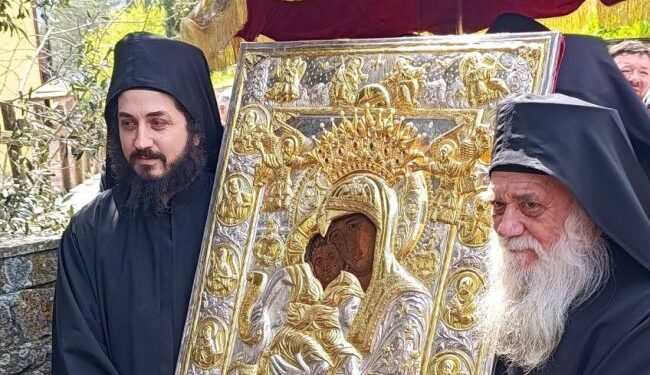 Έλευση της Ιεράς Κοινότητος του Αγίου Όρους στην Ι. Μ. Αιτωλοακαρνανίας