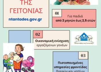 Δήμος Ξηρομέρου: Ανοίγει η πλατφόρμα για εγγραφή στο μητρώο επιμελητών της δράσης «Νταντάδες της γειτονιάς»
