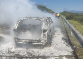 Ιόνια Οδός: Μεγάλη κινητοποίηση της Πυροσβεστικής για φωτιά σε όχημα, στο ύψος της Γουριώτισσας (ΦΩΤΟ – ΒΙΝΤΕΟ)