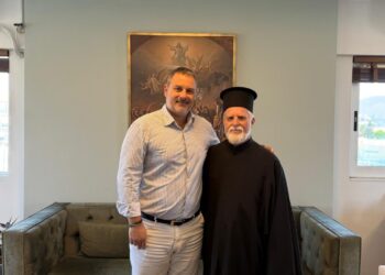 Συνάντηση του Δημάρχου Ιεράς Πόλεως Μεσολογγίου με τον Αρχιμανδρίτη Συμεών Κάτσινα