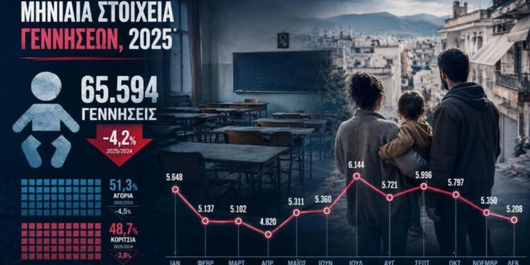Δημογραφικό: Οι προειδοποιήσεις της ΝΙΚΗΣ επιβεβαιώνονται από τα στοιχεία του 2025