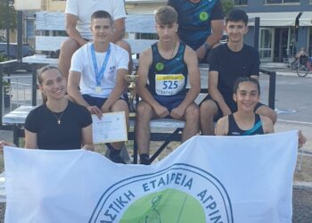 Στην ελίτ του στίβου στην κατηγορία Κ16 η Γυμναστική Εταιρεία Αγρινίου
